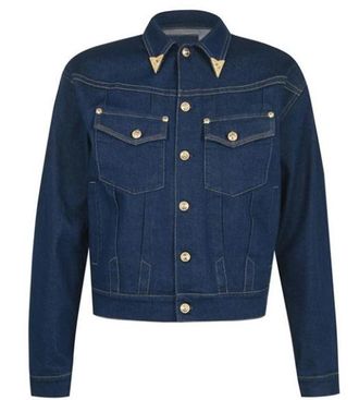 Versace Jeans Couture Gold Tip Denim Jacket Size M