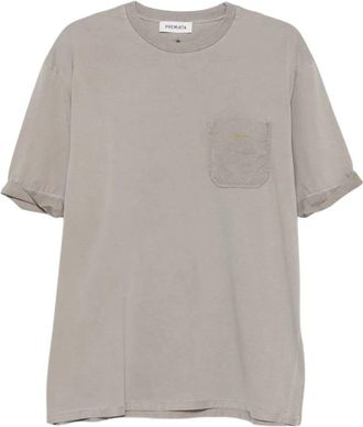 Premiata Oversized Jersey - Heren - T-shirts - Grijs - S - Katoen - Tops