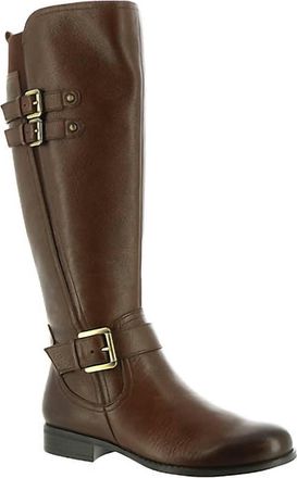 Naturalizer Womens Jessie Wide Calf Riding Boot In Chocolate