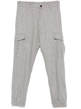 Eleventy tapered cargo trousers - Grey