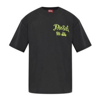 Diesel Tops, Heren, Zwart, 3Xl, Katoen, T-Boxt-Aa 2 T-Shirt