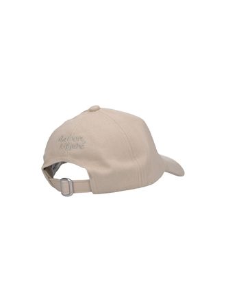 Maison Kitsun&eacute; Womens Hats Beige Cotton