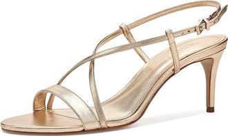 Schutz Avaline Womens Sandals Platinum : 10.5 M, Leather