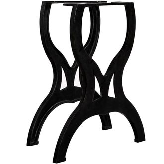 vidaXL Vidaxl - Patas De Mesa De Comedor 2 Uds Estructura X Hierro Fundido