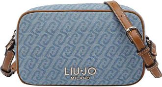 Liu Jo Dusty Blue Logo Crossbody Bag