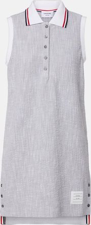 Thom Browne Cotton-blend tweed polo dress