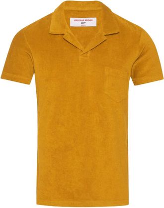 Orlebar Brown Mens Terry Towelling Polo In Beacon