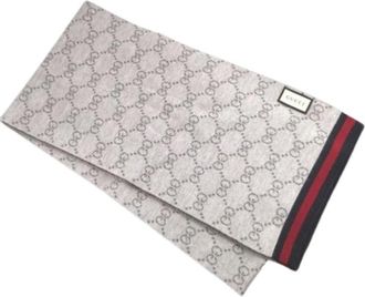 Gucci Pre-owned Scarves, female, Gray, Size: ONE SIZE Pre-owned Shawl