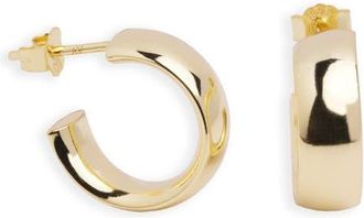 Argento Vivo Huggie Hoop Earrings in Gold at Nordstrom