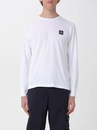 Stone Island T-shirt in cotone con logo Stone Island