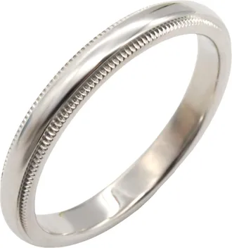 Tiffany & Co. Silver Platinum 950 Band Ring (Pre-Owned)