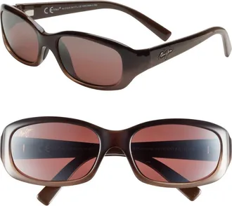 Maui Jim Punchbowl 54mm PolarizedPlus Sunglasses in Chocolate Fade at Nordstrom