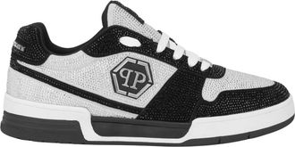 Philipp Plein Schoenen, unisex, Zwart, 36 EU, Leer, P-Force 78 Strass Sneakers