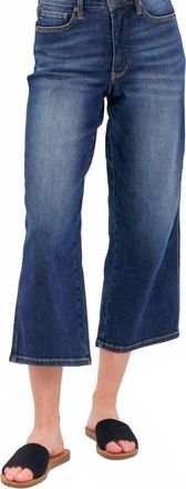 Judy Blue Harper Cropped Wide Leg Jean In Blue