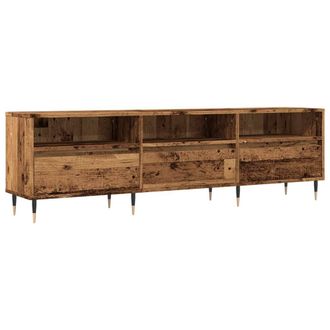 Berkfield Home TV Cabinet Old Wood 150x30x44.5 cm Engineered Wood in Brown