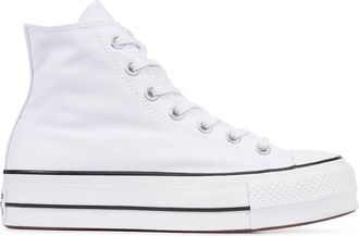 Converse Womens Chuck Taylor All Star Lift Platform Hightop Shoes - Optical White