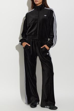 adidas Velour Sweatshirt, Womens, Black