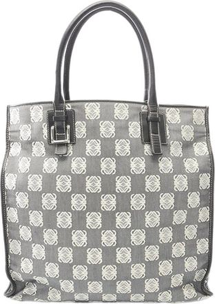 Loewe Pre-owned Loewe Anagram Canvas Tote Ladies EEG23IU022UXKYNM