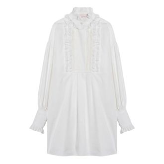 Valentino Garavani Short Dresses, female, White, Size: M Short Womens Dress