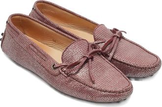 Tod's Mocassini glitter con fiocco - Viola