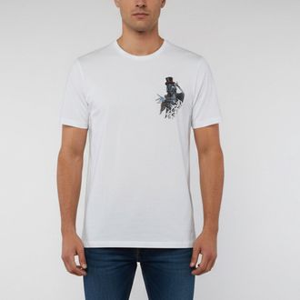AllSaints White Gambler Graphic Jersey T-Shirt