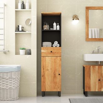 vidaXL Mueble De Ba&ntilde;o Madera Maciza De Acacia 38x33x160 Cm Vidaxl