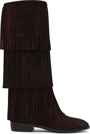 Steve Madden Womens Leather Spur Boot Browns - Brown - Size UK 4