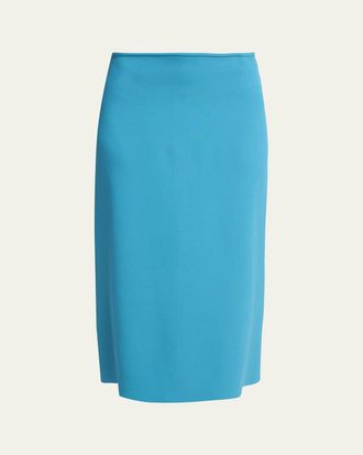 Jil Sander Viscose Bias Midi Skirt