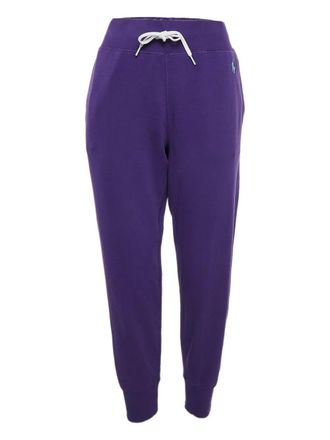 Ralph Lauren 2024 knitted-cotton pockets track pants - women - Cotton/Polyester - M - Purple