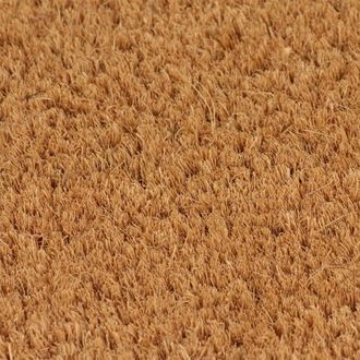 Berkfield Home Durable Door Mat Natural 80x100 cm Tufted Coir in Brown