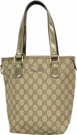 Gucci Beige Pvc Tote Bag (Pre-Owned)