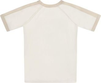 Gucci Girls Logo T-Shirt For Boy Dusty White-Mc Cotton T-Shirts White/mc And Polos