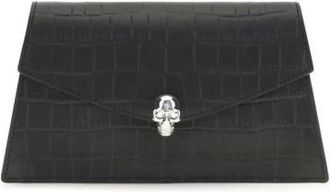 Alexander McQueen Mini Skull Clutch - Dames - Schoudertassen - Zwart - ONE Size - Leer - Tassen