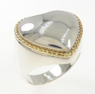 Tiffany & Co. Yellow Gold (18K) Silver 925 Band Ring (Pre-Owned)