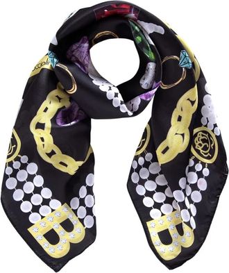 Braccialini Astraria Sjaal - Dames - Zijden sjaals - Zwart - ONE Size - Polyester - Accessoires