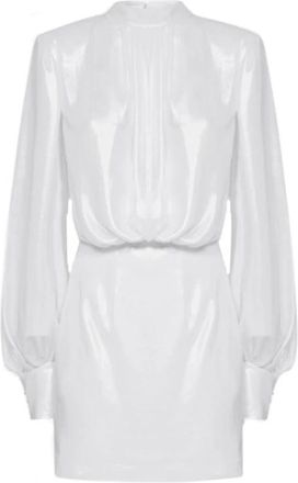 Blanca Vita Polyester Casual Jurk - Dames - Feestkleedjes - Wit - S - Polyester - Kleedjes