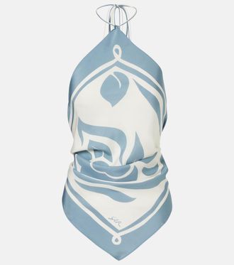 Sir. Lilou halterneck silk top