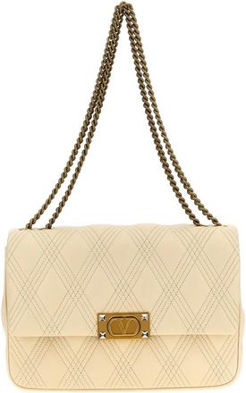 Valentino Garavani Quiltie 67 Schoudertas - Dames - Schoudertassen - Wit - ONE Size - Leer - Tassen
