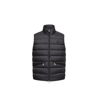 Moncler Moncler Treompan Down Vest, Men, Black, Size: 0
