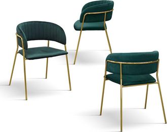 Milani Home SOLANA - sedia di design moderno in velluto