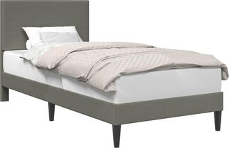 vidaXL Struttura Del Letto Grigio Chiaro 90 X 200 Cm Tessuto In Cords Vidaxl