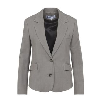 Loewe Blazers, female, Gray, Size: XS Tailored Jacket