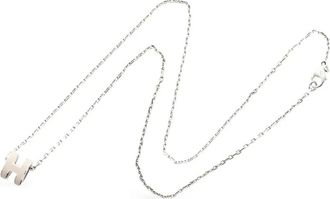 Herm&egrave;s 2010 halsketting met CC hanger - Beige