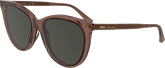 Calvin Klein CK25508S N 605 Womens Sunglasses Burgundy Size 55