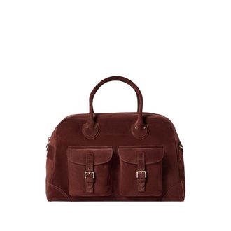 Brunello Cucinelli Suede Weekender Bag