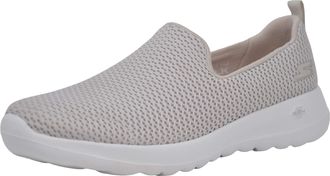 Skechers Womens Go Walk Joy Cushioning Sneakers, Natural, 8 X-Wide