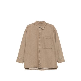 By Malene Birger Logo-embroidered Denim Shirt