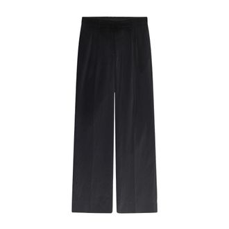 The Garment Wide Trousers, female, Black, 2XS, Sophisticated Pleat Trousers