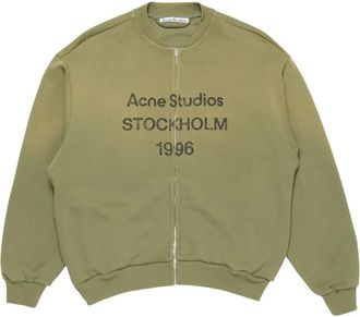 Acne Studios Cardigan con stampa - Verde