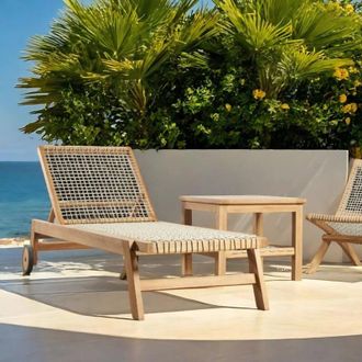 Wanda Collection Wanda Collection - Tumbona de teca maciza Fabio